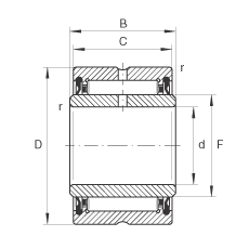 LS NA4902-2RSR, ߴϵ 49ɂ(c)ܷ