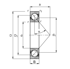 ǽ|S 71810-B-TVH, (j) DIN 628-1 ˜ʵҪߴ|  = 40