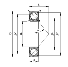 ǽ|S 7210-B-2RS-TVP, (j) DIN 628-1 (bio)(zhn)Ҫߴ|  = 40ɂ(c)ܷ