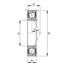 SS B7006-E-2RSD-T-P4S, {(dio)(ji)Ɍb|  = 25ɂ(c)ܷǽ|ƹ