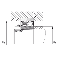 {(dio)S 2210-K-2RS-TVH-C3, (j) DIN 630 (bio)(zhn)Ҫߴ, FףF 1:12ɂ(c)ܷ